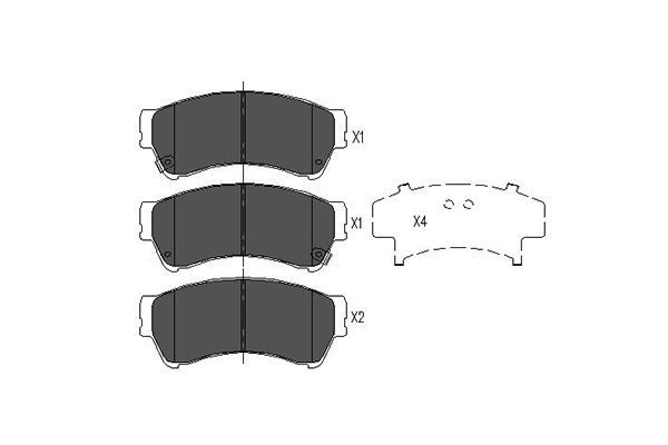 KAVO PARTS Jarrupala, levyjarru KBP-4557